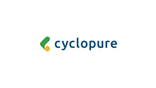 Cyclopure logo displayed on a white background representing PFAS water treatment technology