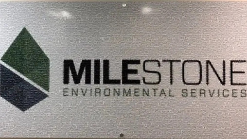 Milestone Environmental Services logo on facility signage